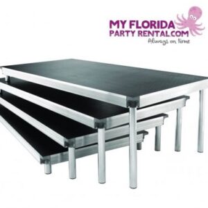 Four-by-eight-foot modular stage deck section